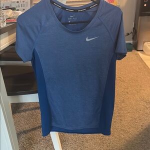 Nike Blue Fitted Short Sleeve Tee